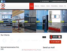 Tablet Screenshot of nirmalautomation.com